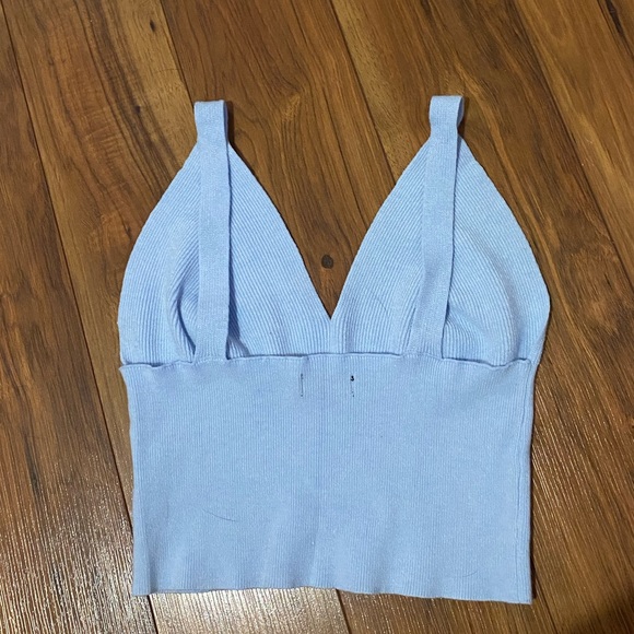 Knit Sky Blue Tank - Picture 5 of 5